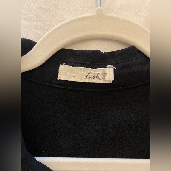 Lush Nordstrom sheer black blouse - Picture 5 of 8